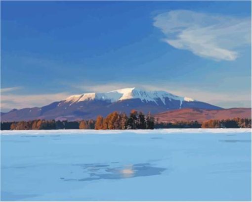 Millinocket Lake In Maine Paint By Numbers