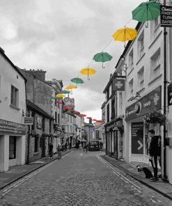 Monochrome Ulverston Streets Paint By Numbers