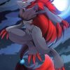 Moonlight Zoroark Pokemon Paint By Numbers