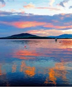 Moosehead Lake Maine Sunset Paint By Numbers