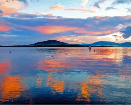 Moosehead Lake Maine Sunset Paint By Numbers