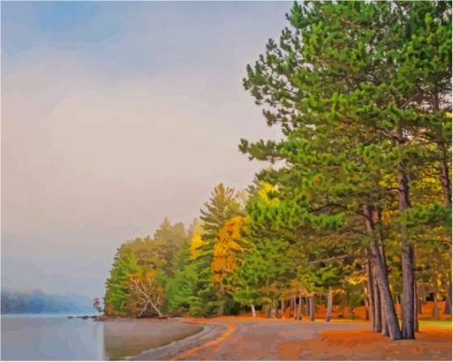 Moosehead Lake Maine Landscape Paint By Numbers