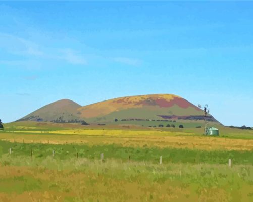 Mount Elephant Volcano Paint By Numbers