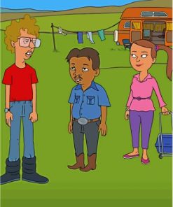 Napoleon Dynamite Cartoon Poster Paint By Numbers