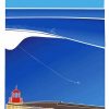 Nazare Portugal Waves Illustrated Poster Paint By Numbers