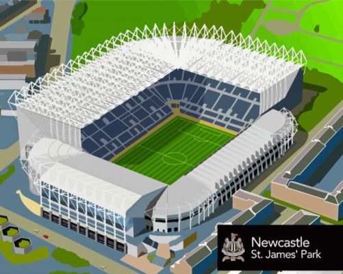 Newcastle Football Stadium Paint By Numbers