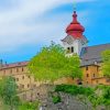 Nonnberg Abbey Clock Tower Paint By Numbers