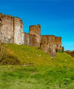 Norman Kidwelly Castle Paint By Numbers