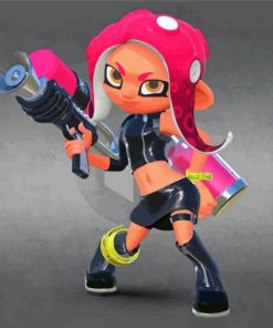 Octoling Splatoon 3 Game Paint By Numbers