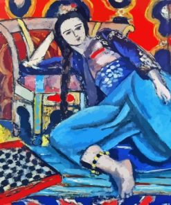 Odalisque With a Turkish Chair Paint By Numbers