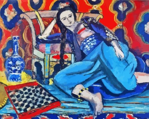 Odalisque With a Turkish Chair Paint By Numbers