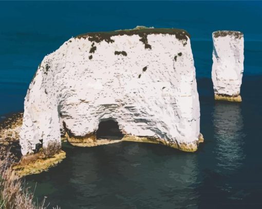 Old Harry Rocks Paint By Numbers