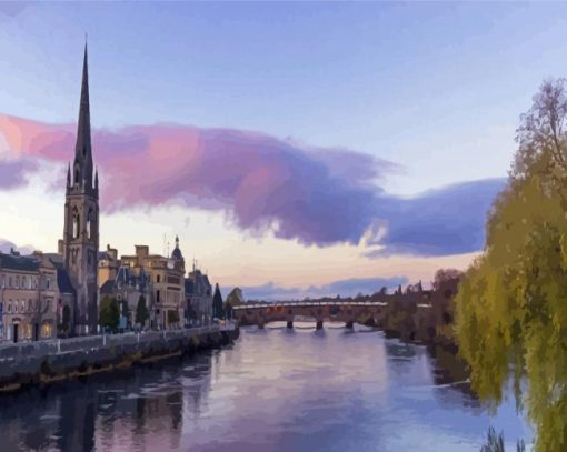 Perth Scotland Paint By Numbers