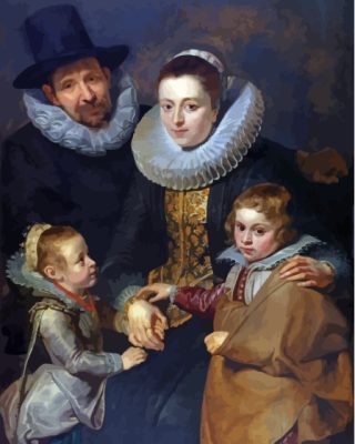 Peter Paul Rubens Family Jan Brueghel Paint By Numbers