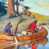 Philip R Goodwin In The Canoe Paint By Numbers