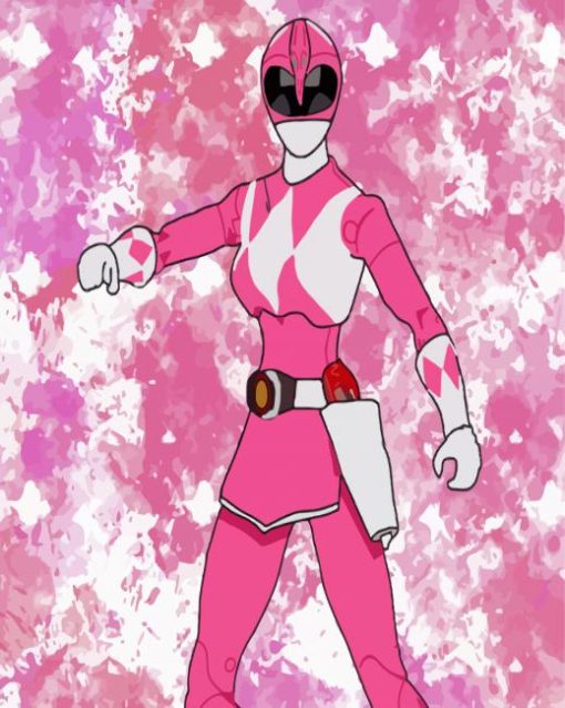 Pink Power Rangers Hero Paint By Numbers