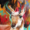 Pronghorn Deer Art Paint By Numbers