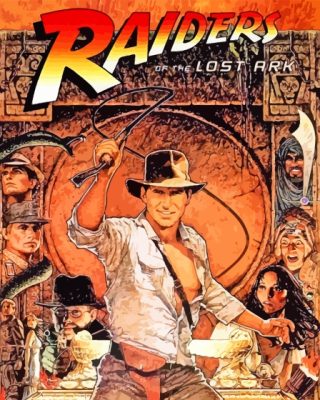 Raider Of The Lost Ark Movie Poster Paint By Numbers