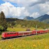 Red Train In Germany Nature Paint By Numbers