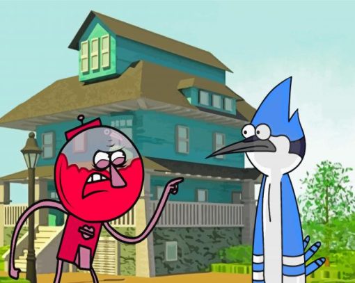 Regular Show Cartoon Paint By Numbers