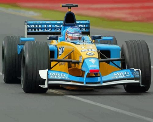 Renault R202 Race Car Paint By Numbers