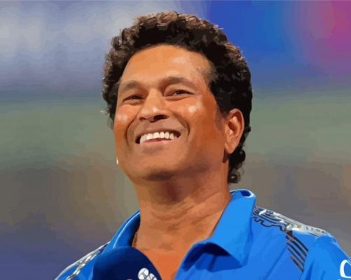 Sachin Tendulkar Paint By Numbers