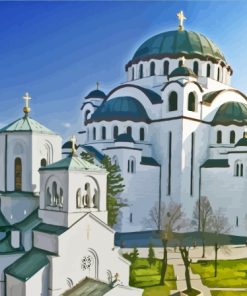 Saint Sava Temple Belgrade Paint By Numbers