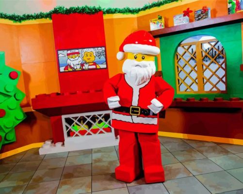 Santa Claus Legoland Park Paint By Numbers