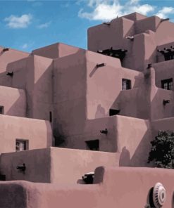 Santa Fe Architecture Paint By Numbers