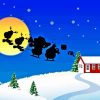 Santa Claus Silhouette Art Paint By Numbers