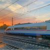 Sapsan Train With Sunset Paint By Numbers