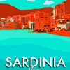 Sardinia Vintage Poster Paint By Numbers