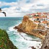 Seagull Flying Over Azenhas Do Mar Paint By Numbers