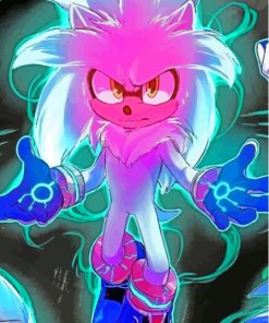 Silver The Hedgehog Paint By Numbers