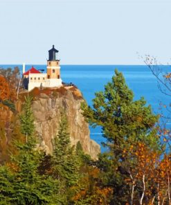 Split Rock Lighthouse State Park North Shore MinnesotaPaint By Numbers