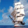 Square Rigger In The Ocean Paint By Numbers