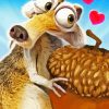 Squirrel Scrat Ice Age Paint By Numbers