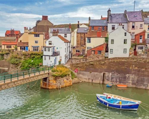 Staithes Village Paint By Numbers