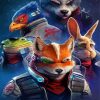 Star Fox Characters Paint By Numbers