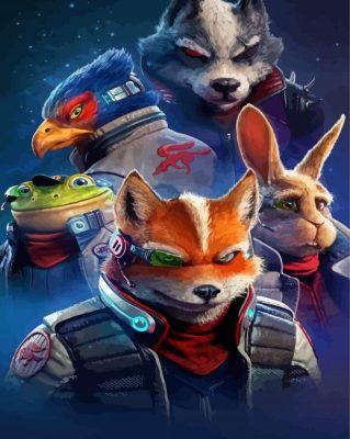 Star Fox Characters Paint By Numbers