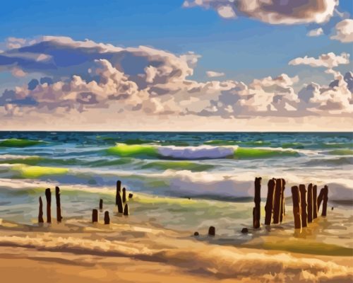 Sylt Beach Germany Paint By Numbers