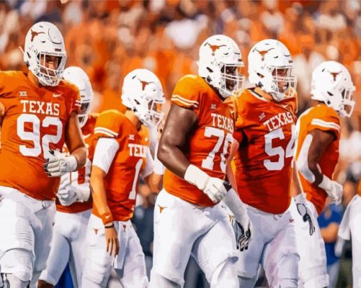 Texas Longhorns Team Paint By Numbers