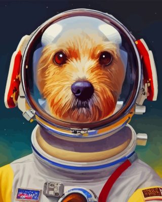 The Astronaut Dog Paint By Numbers