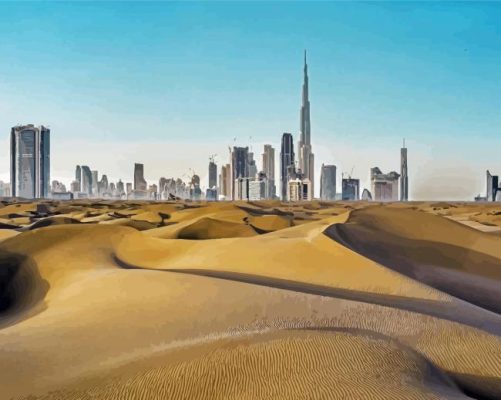 The Dubai Desert Paint By Numbers