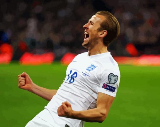 The Footballer Harry Kane Paint By Numbers