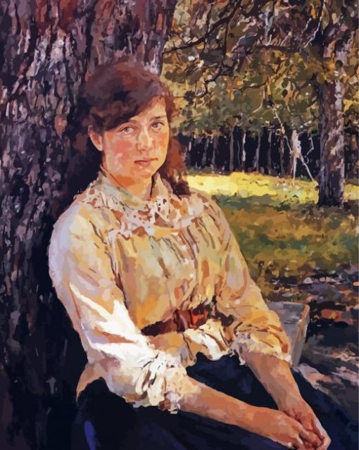 The Girl Covered By The Sun Valentin Serov Paint By Numbers