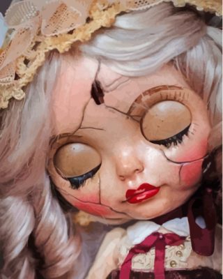 The Gothic Broken Doll Paint By Numbers