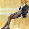 The Poet Zinaida Gippius By Leon Bakst Paint By Numbers