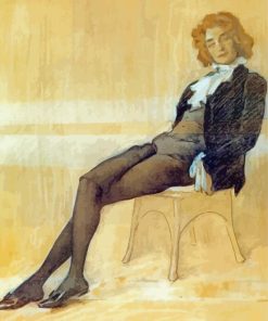 The Poet Zinaida Gippius By Leon Bakst Paint By Numbers