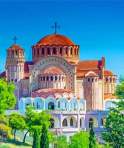 Thessaloniki Saint Gregory Palamas Church Paint By Numbers